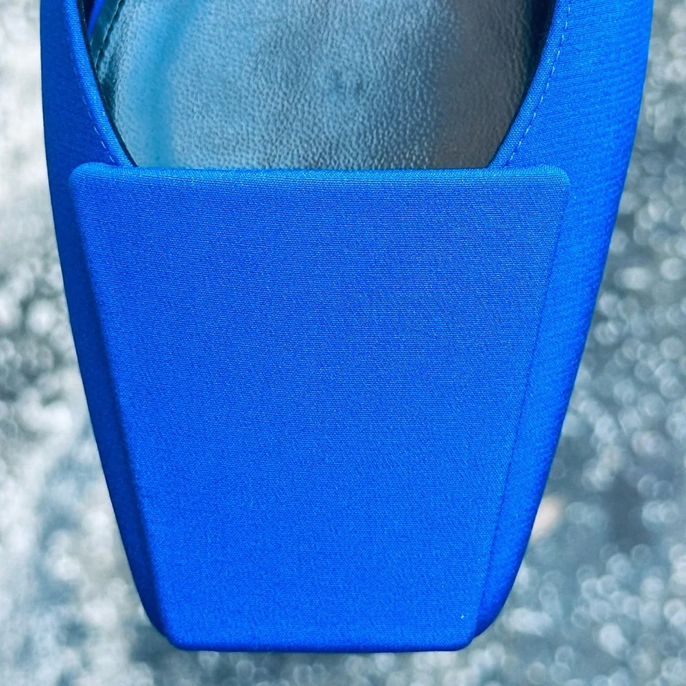 Saint Laurent YSL Satin Slingback Heels - Picture 6 of 12